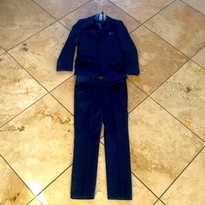 Boys 4 Piece Navy Suit